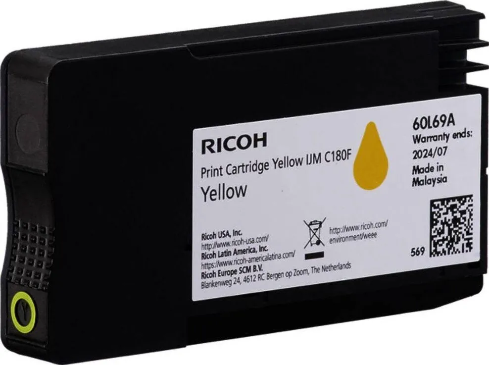 Cartus Imprimanta Ricoh C180Y Yellow