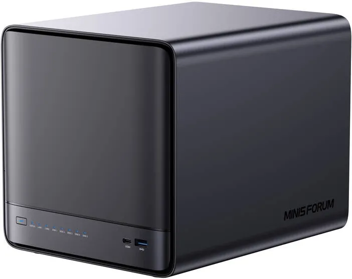 Sistem Mini Minis Forum NAS N5 Pro AMD Ryzen AI 9 HX Pro 370, 32GB+128GB O