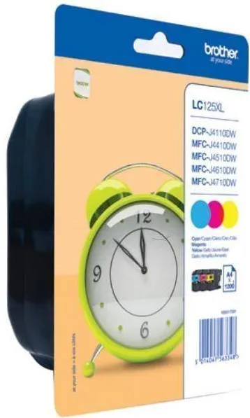 Cartus Imprimanta Brother LC125 XL Rainbow Blister Pack