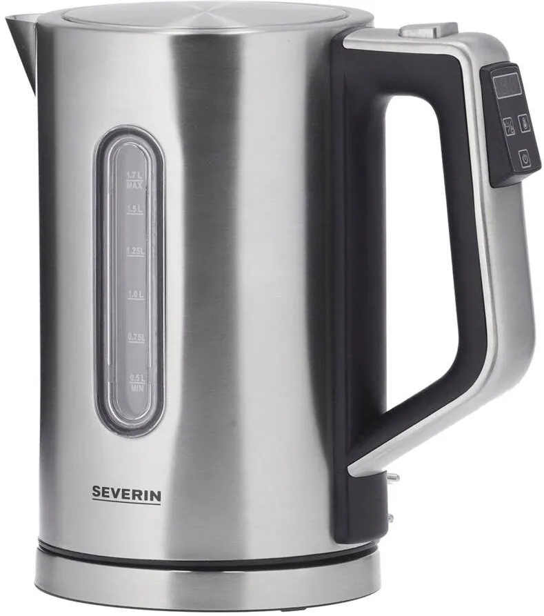 SEVERIN Fierbator  WK 3418, 1.7L, 3000W,  Argintiu / Negru