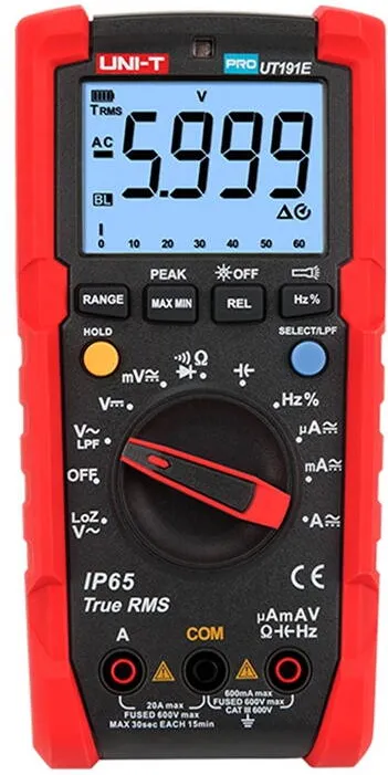 Uni-t Professional Digital Multimeter UT191E