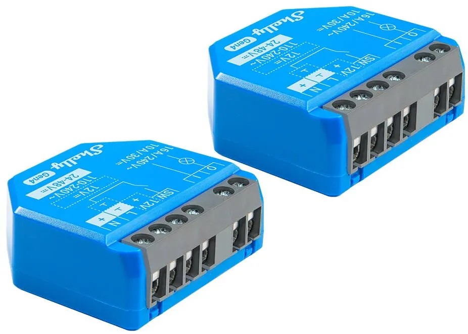 Shelly SHELLY 1 Gen4 Smart switch Blue 2 pcs