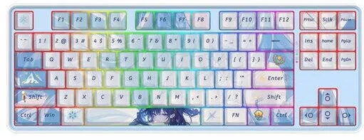 Tastatura Redragon Tastatura gaming mecanica Bluetooth cu si fara fir Redragon Star Blade Pro alba