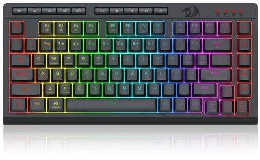 Tastatura Redragon Tastatura gaming Redragon Crescent neagra iluminare RGB