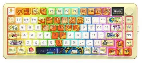 Tastatura Redragon Tastatura gaming mecanica Bluetooth cu si fara fir Redragon Flekact Pro Art Anime iluminare RGB