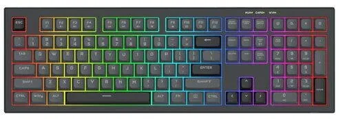 Tastatura Redragon Tastatura gaming Redragon Crux neagra iluminare RGB