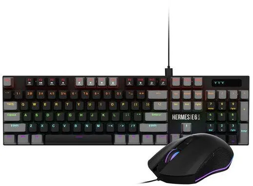 Kit Periferice Gamdias Kit gaming Gamdias Hermes E6 Elite negru iluminare Rainbow