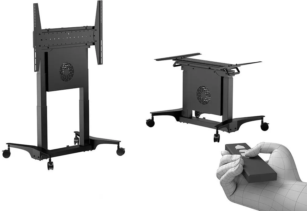 Suport TV / Monitor Multibrackets Stand mobil tip masa, motorizat cu telecomanda pentru Display &Touchscreen, Multibrackets MB-7104, 32"-86", max.100 kg