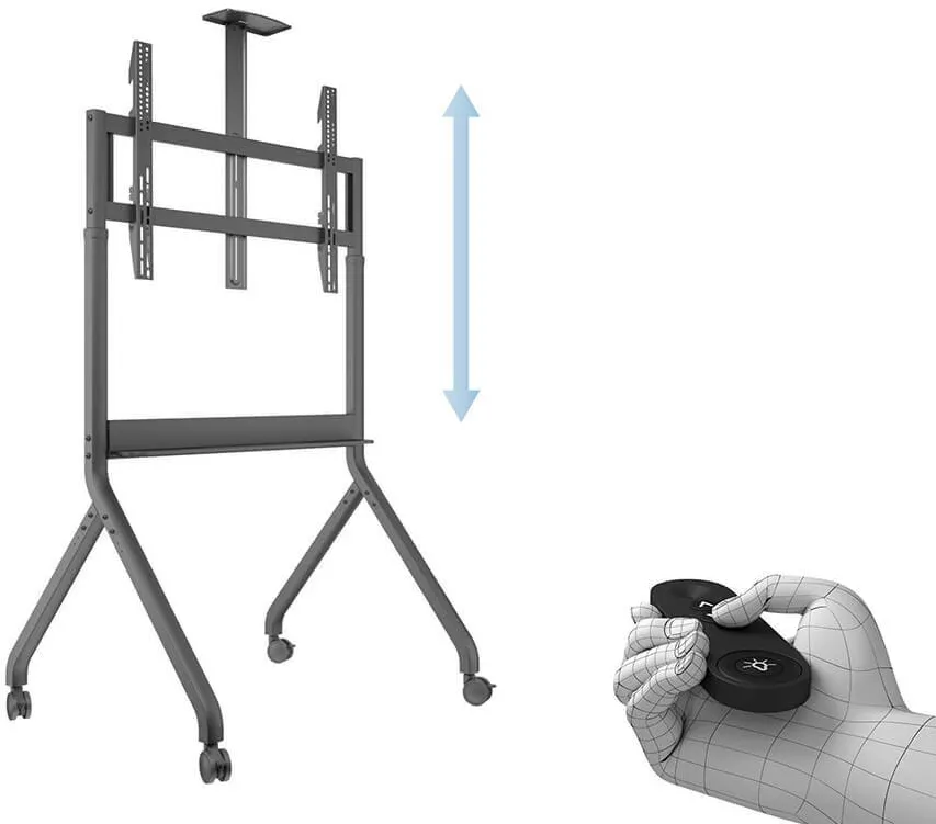 Suport TV / Monitor Multibrackets Stand TV mobil motorizat cu suport camera si multimedia, Multibrackets MB-7418, 55"-86", max. 90kg