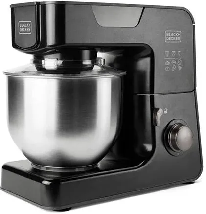 Robot de bucatarie planetar Black & Decker BXKM1000E 1000 W 5.2 L negru