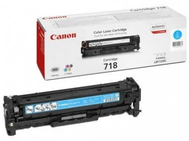 Toner imprimanta Canon 718 Cyan