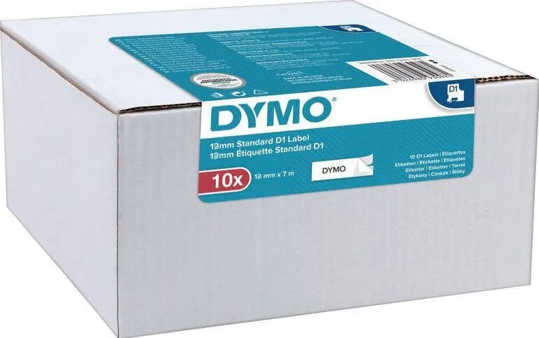 Consumabil Termic Dymo D1 Polyesterband Vorteilspack 9mmx7m schw->Alb 10St