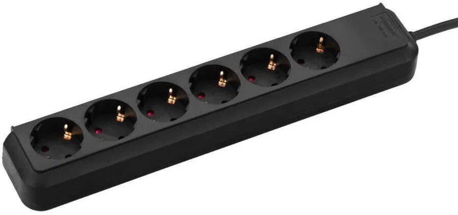 Prelungitor Brennenstuhl ECO-Line 6x 1,5m Negru