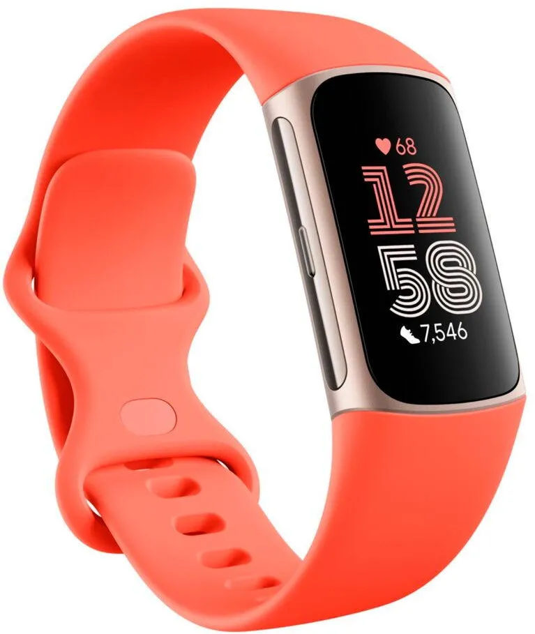 Bratara fitness  Fitbit Charge 6 Coral band/Champagne