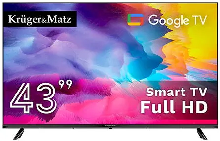 Televizor Kruger&Matz GOOGLE SMART 5.0 43 INCH 108CM H265 KRUGER