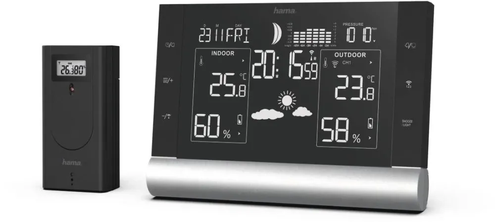 HAMA Statie Meteo Black Line Plus