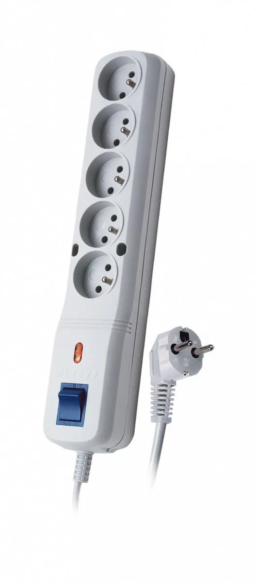 Prelungitor Lestar Protectie Supravoltaj LF-530WA, 3L EMI/RFI, 1.5m, gri