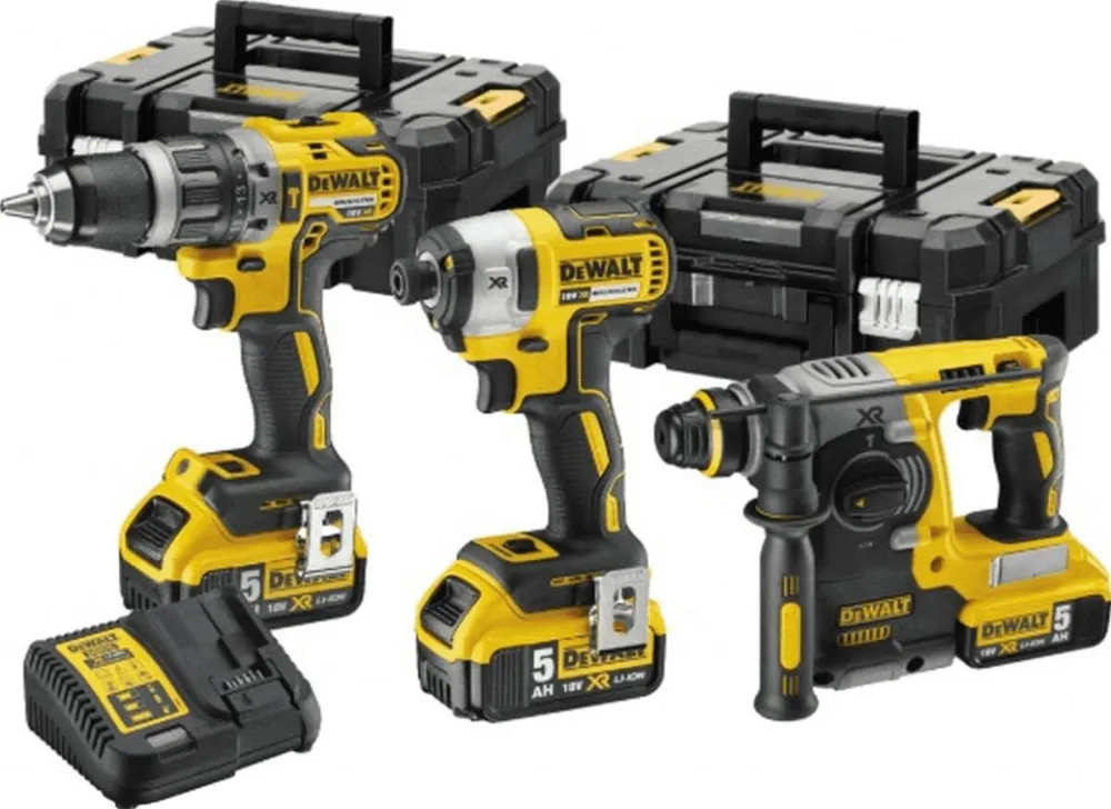 DeWalt Set Scule Electrice 9-elemente (DCK368P3T-QW)