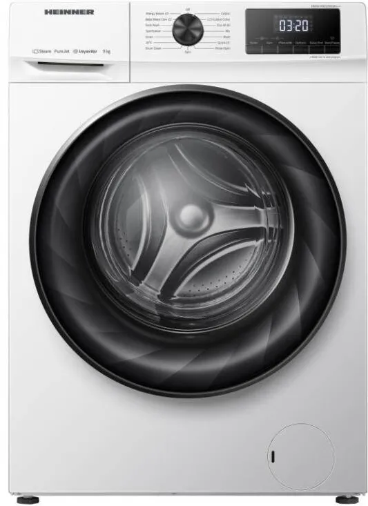 HEINNER Masina de spalat rufe HWM-H9014INVA+++, 9 kg, 1400 RPM, Clasa A, Inverter, Display, 60 cm, Alb