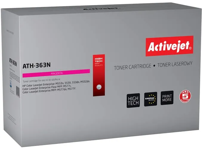 Toner imprimanta ACTIVEJET COMPATIBIL ATH-363N for HP printer; HP 508A CF363A replacement; Supreme; 5000 pages; magenta