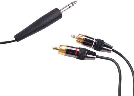 LECHPOL Cablu jack 6.3 mono tata - 2XRCA tata 1.8M