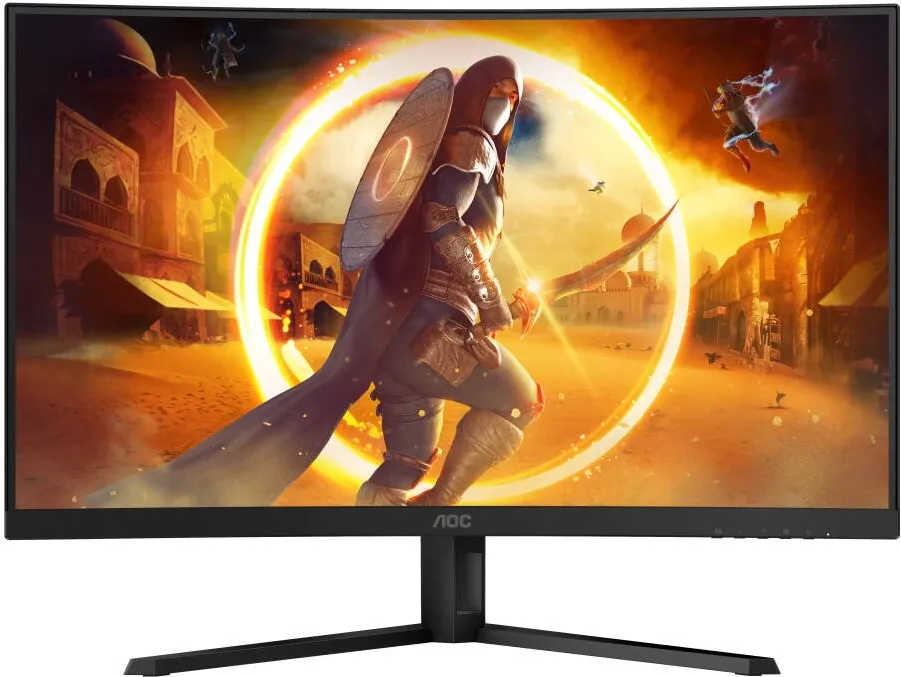 Monitor AOC Monitor Gaming Curbat LED VA AOC CQ32G4VE 31.5", QHD (2560x1440), 180Hz, 1ms, 0.5ms (MPRT), AMD FreeSync Premium, HDR10, FlickerFree, 2x HDMI, DisplayPort, VESA, negru