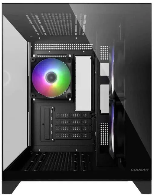 Carcasa PC Cougar Carcasa Cougar FV150, iluminare aRGB, Mini Tower, Fara sursa Negru