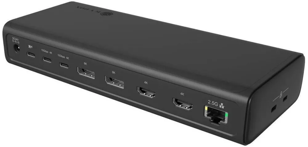 Docking Station Icy Box Statie de andocare USB-C ICY Box 17-in-1 pentru 6 monitoare, 8k, 140W, 10x18x10cm