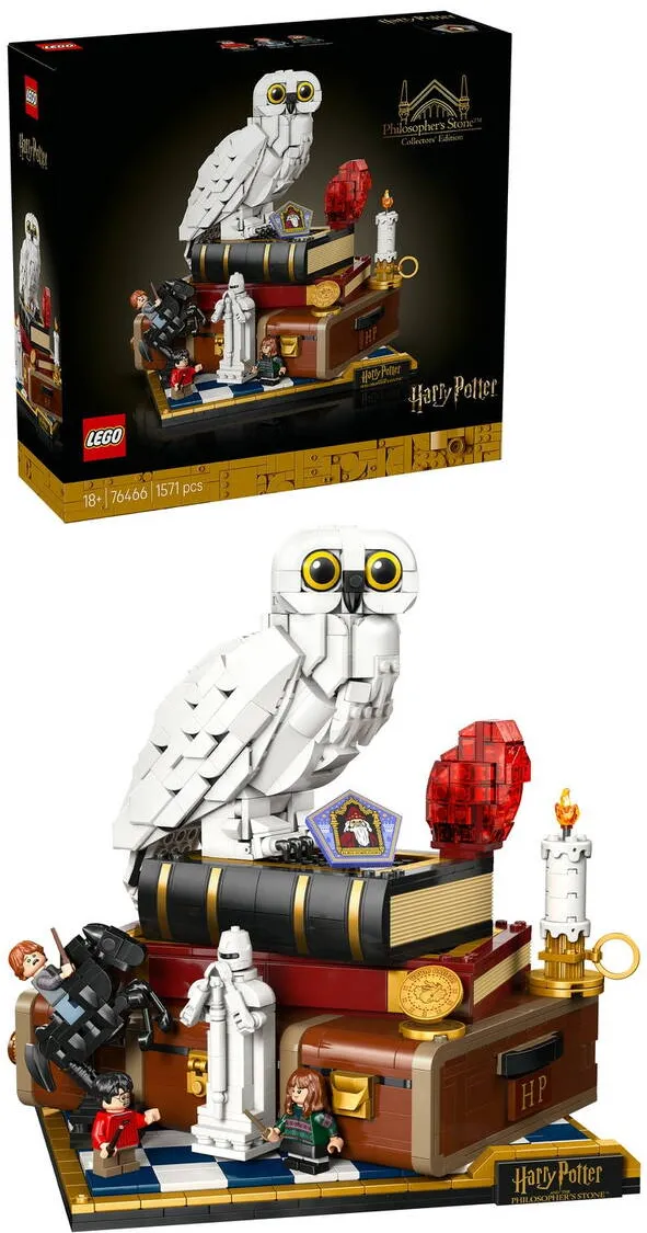 LEGO® Harry Potter TM - Piatra filosofala – Editie de colectie 76466, 1571 piese