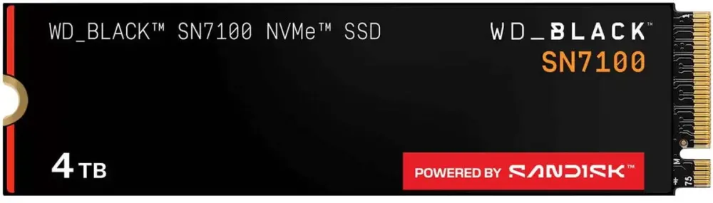 SSD WD Solid State Drive (SSD) Western Digital Black SN7100 4TB PCI Express 5.0 x4 M.2 2280
