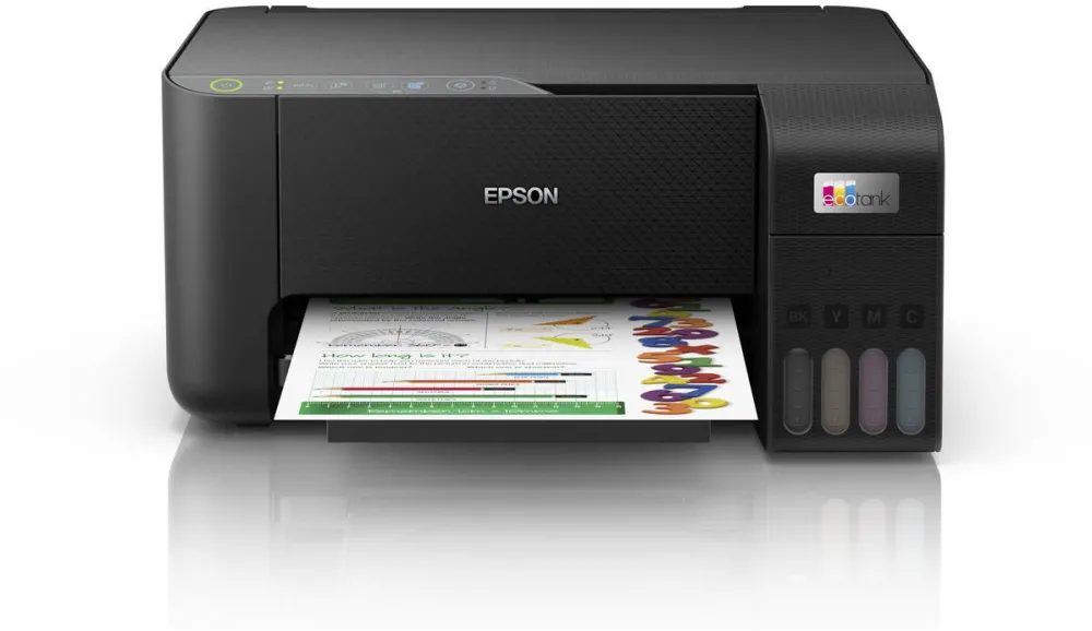Imprimanta multifunctionala Epson Imprimanta inkjet, EPSON EcoTank ET-2860, Wi-Fi, negru, A4, 5760 x 1440 DPI