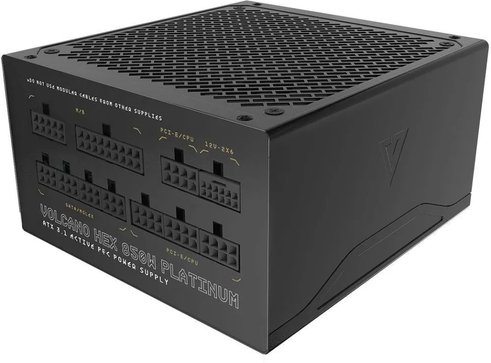 Sursa PC Modecom Surse PC Modecom VOLCANO HEX 850W, negru, ATX 3.1, certificare PLATINUM