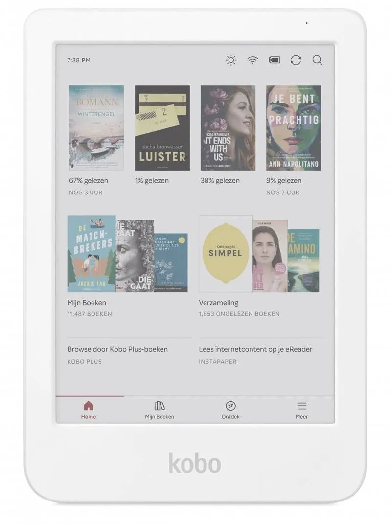 eBook Reader Kobo Cititor eBook Kobo Clara Colour 6 E-Ink Kaleido3 16G WI-FI Alb