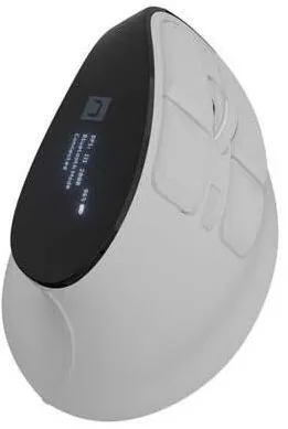 Mouse Natec Mouse wireless NATEC Euphonie Pro vertical, 4000DPI, alb, 111x72x75mm