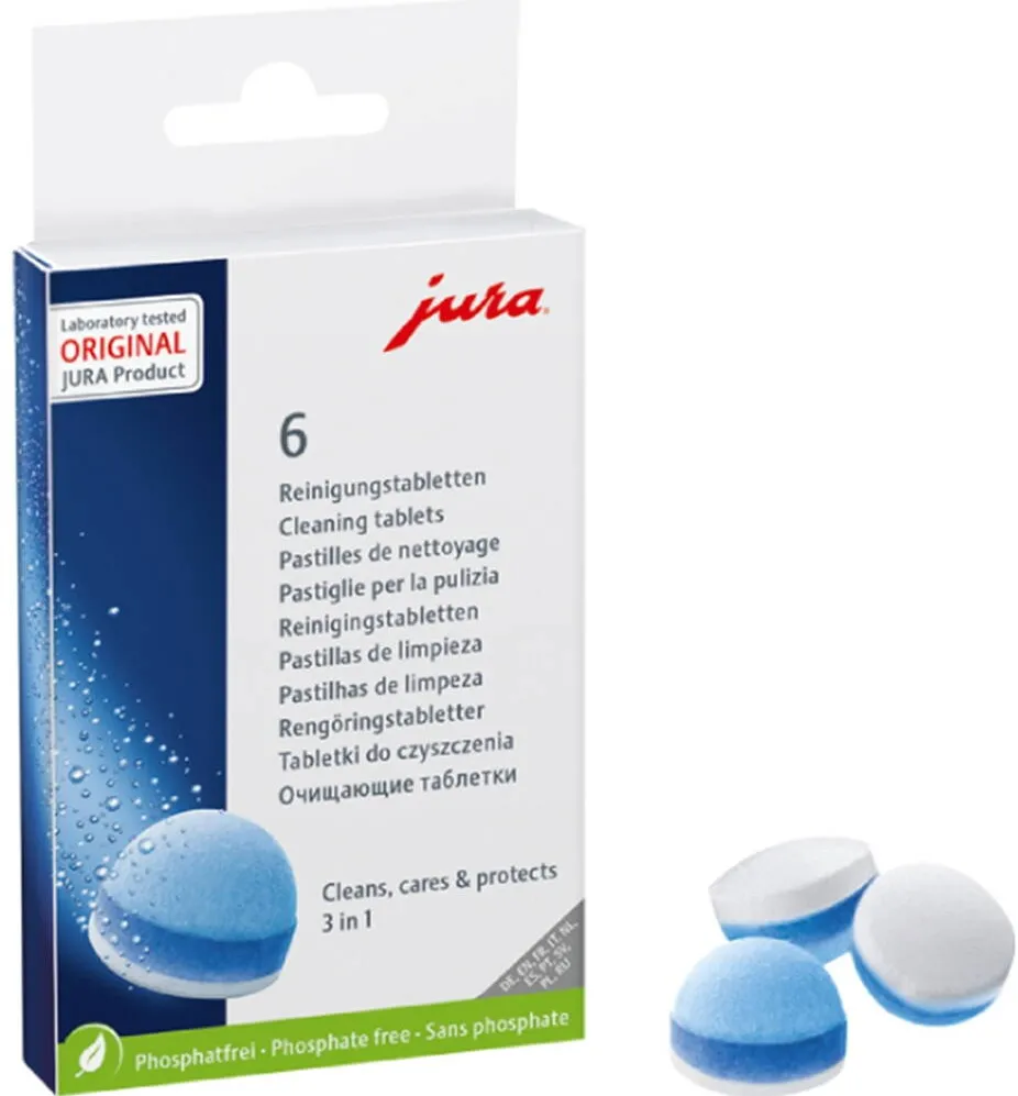 Pastile curatare JURA in 3 etape 6 buc