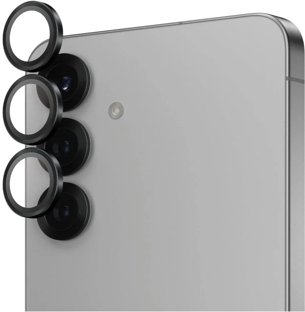 PanzerGlass Folie de protectie sticla camera PanzerGlass Hoops pentru Samsung Galaxy S25, Negru
