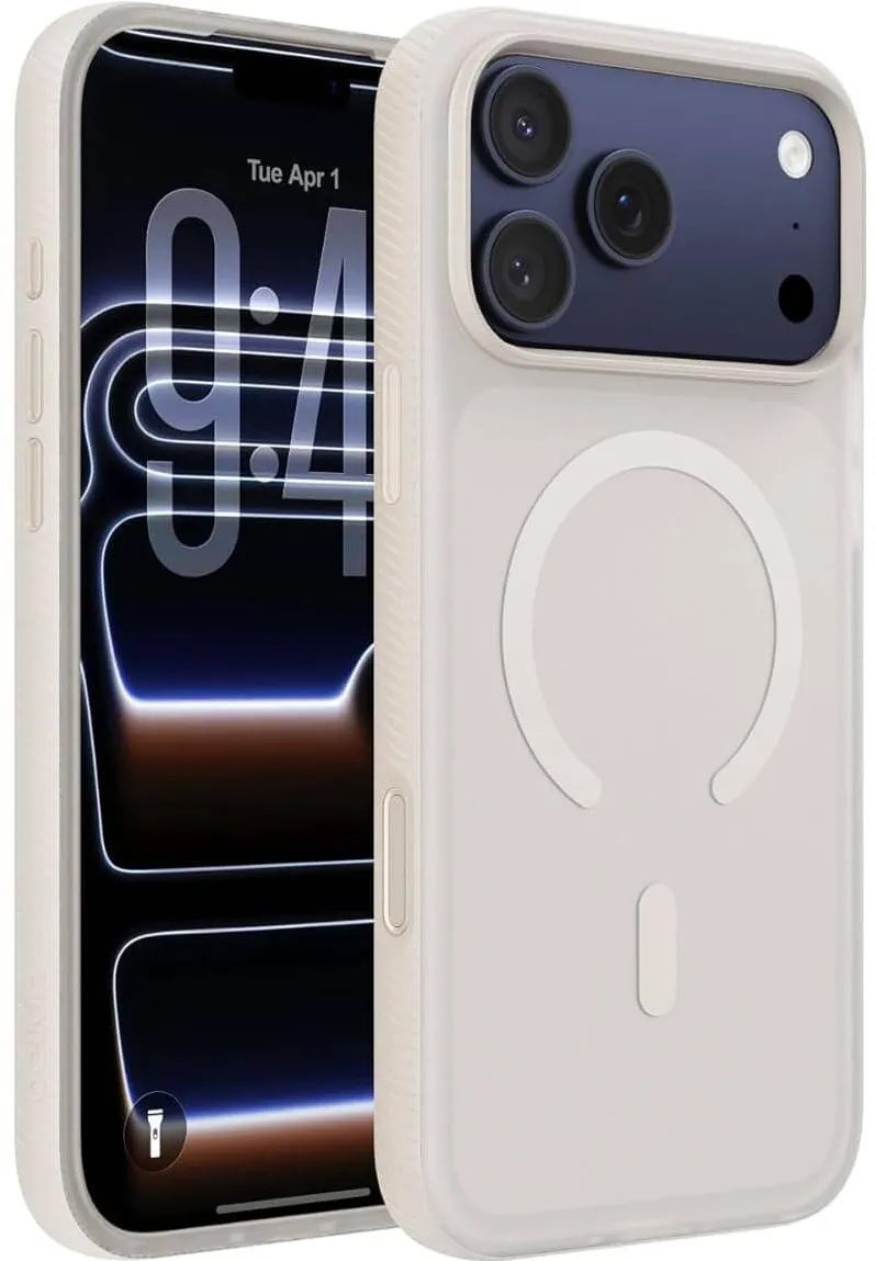 BELKIN Husa, Belkin SheerForce Grip Magnet pentru iPhone 17 Pro Max, Bej