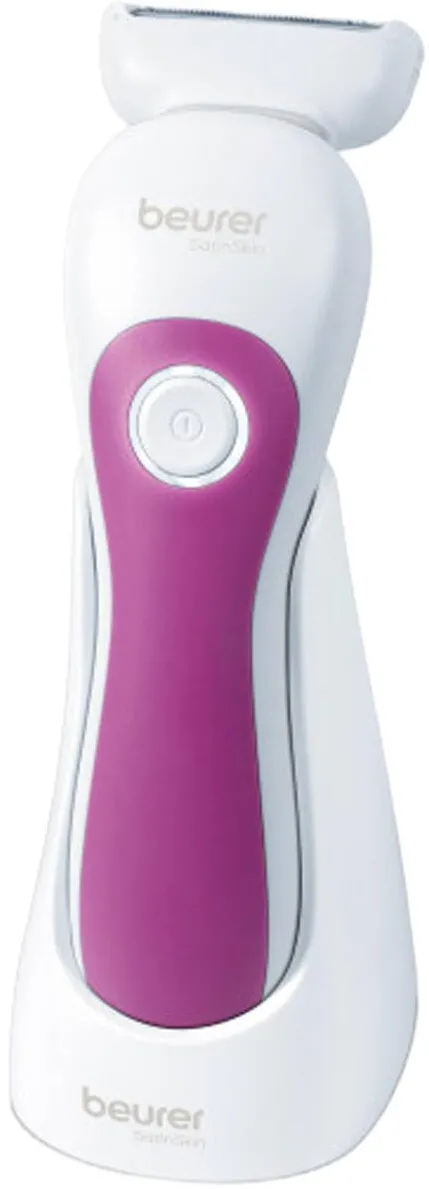 Beurer Aparat de ras electric pentru femei Beurer HL36, 2 pieptani, LED, Anti-alergic, Potrivit pentru ras umed si uscat, Rezistent la apa IPX7, Alb/Roz