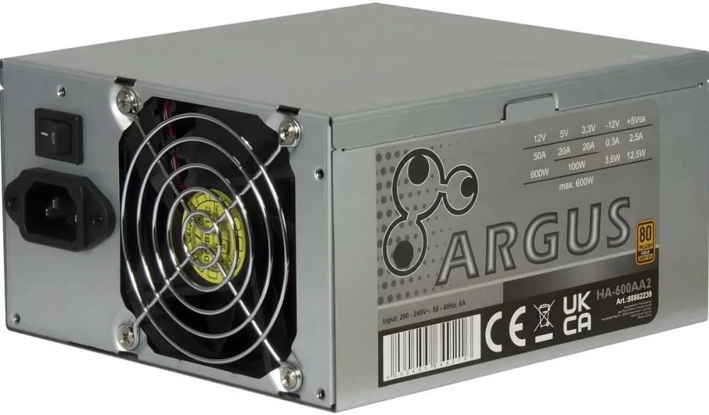 Sursa PC Inter-Tech Sursa de alimentare Inter Tech Argus HA-600AA2 600W 80+ Gold INTER-TECH-PS-HA-600AA2