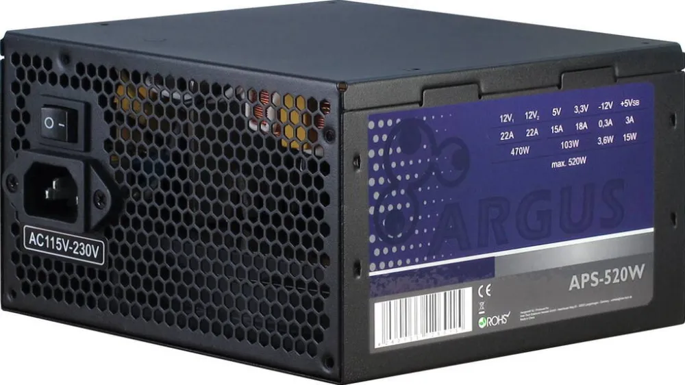 Sursa PC Inter-Tech Sursa Inter-Tech Argus APS-520W, 520W, PFC Activ