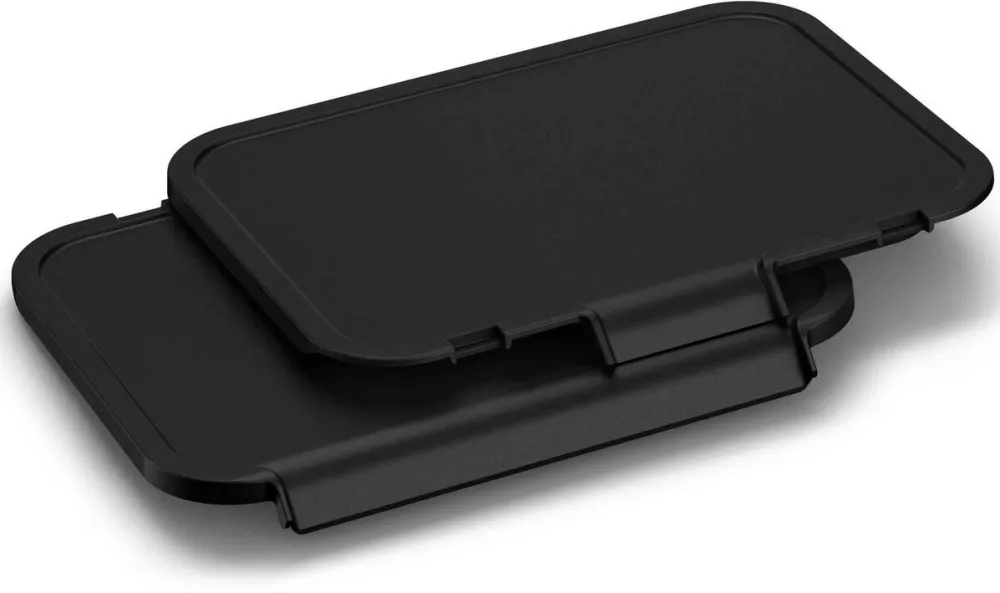 TEFAL Set 2 plite plancha Tefal XA733810, compatibile cu gratarul electric OptiGrill 4 in 1 si Optigrill 2 in 1, seriile GC774xx, GC773xx, GC772xx, invelis antiaderent, negru