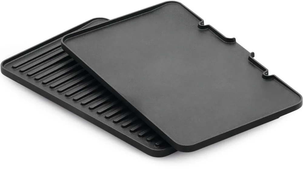 BRAUN Set 2 placi Braun BRSK006: gratar + plita, 37 x 23 cm, aluminiu turnat, detasabile, compatibile cu gratarul electric Braun Multigrill 9