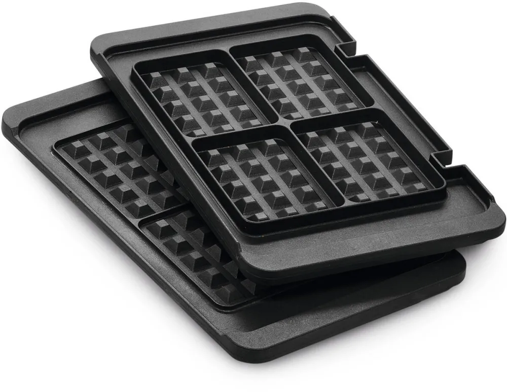 BRAUN Set 2 placi gofre Braun BRSK007, 37 x 23 cm, aluminiu turnat, detasabile, compatibile cu gratarul electric Braun Multigrill 9 & 9 PRO