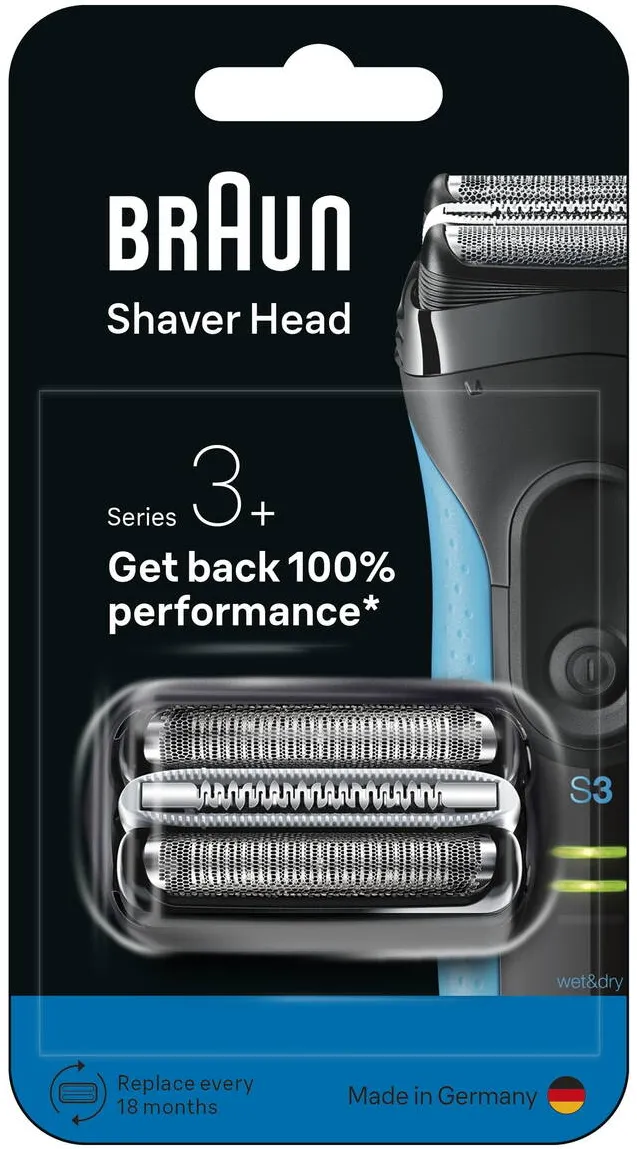 BRAUN Rezerva aparat electric de ras Braun Seria 3+ 32B ORIGINAL, Revino la Performanta de 100%, Compatibil cu Aparatele de Ras Series 3+ and Series 3 ProSkin