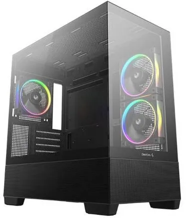 Carcasa PC Deepcool Carcasa computer Deepcool CG380 MIDI Tower, neagra, 24 luni garantie