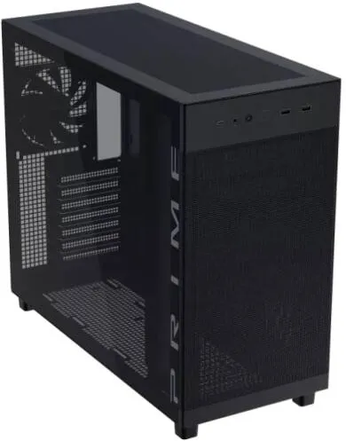 Carcasa PC Asus Carcasa ASUS Prime AP303 TG, Fara sursa, Middle Tower, Tempered glass, Negru