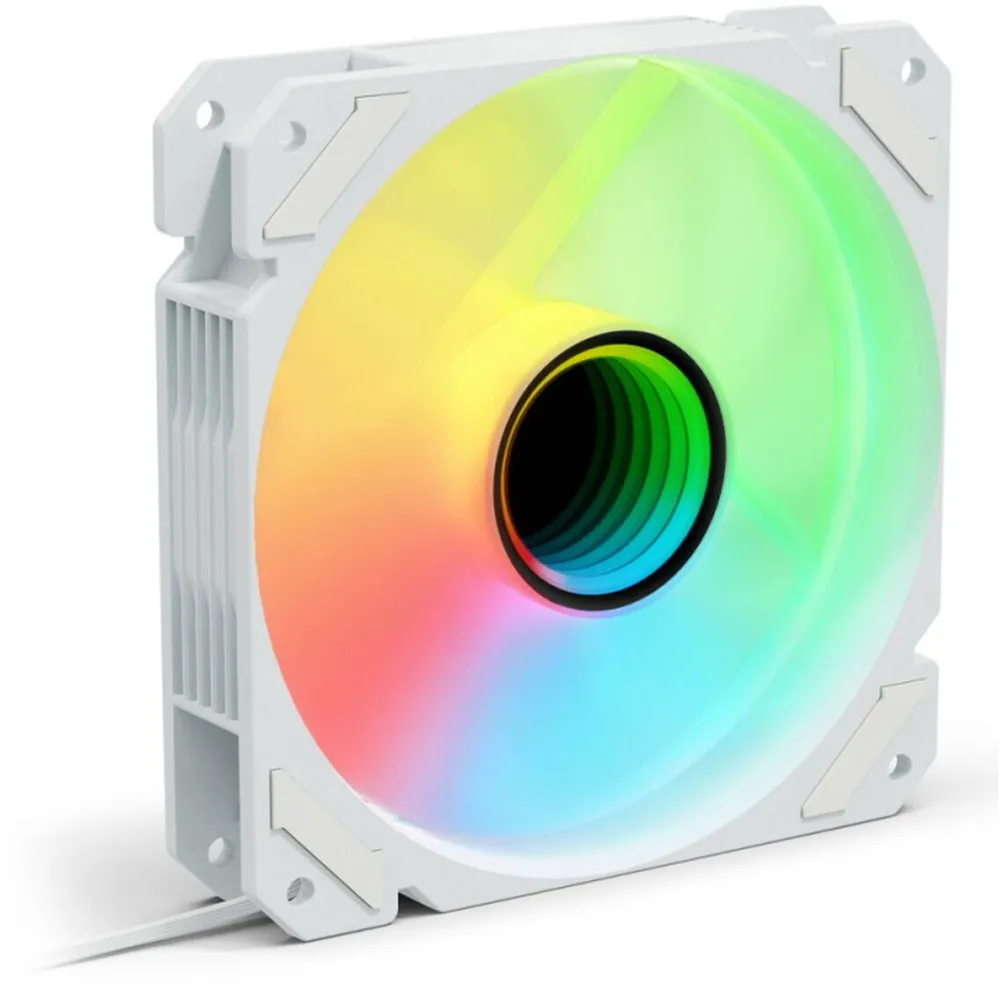 Sharkoon Ventilator PC Sharkoon SHARK Mirror PWM RGB, alb, O 12 cm
