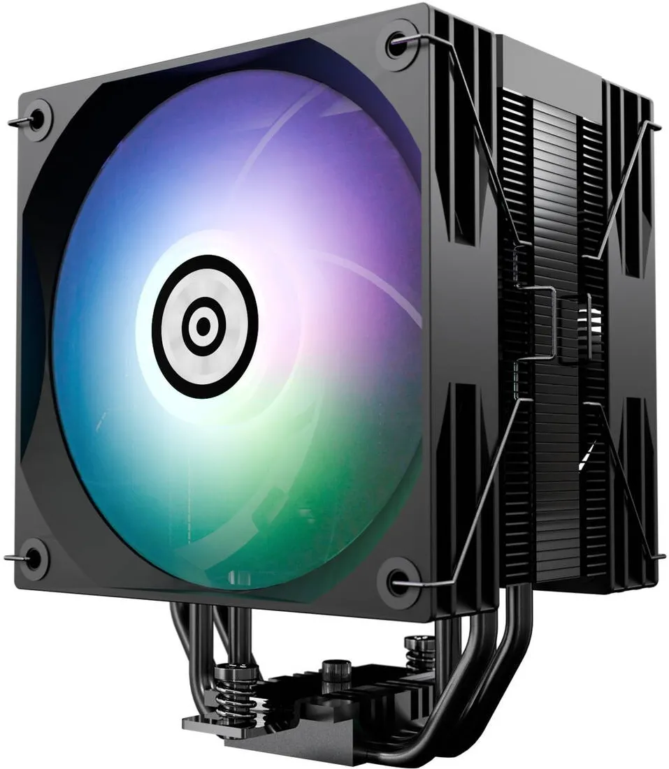 Cooler Enermax ENERMAX ETS-T41D-ARGB, Intel / AMD, Support 220W+ TDP, 2x PWM Fans, Display, Negru