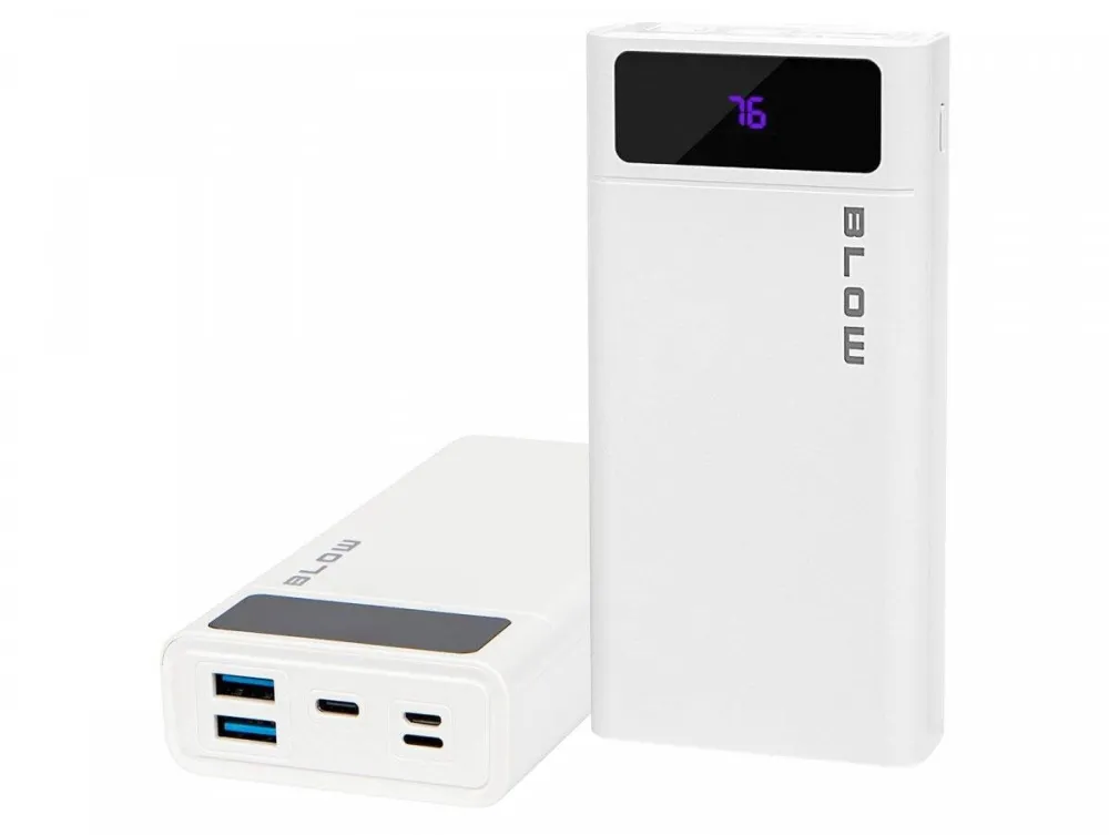 Blow Power Bank 20000mAh, 22,5W, 3 porturi USB, alb