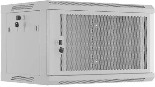 Rack LANBERG Sfat instalare rack 19" 6U 600x450 gri, usi perforate, set